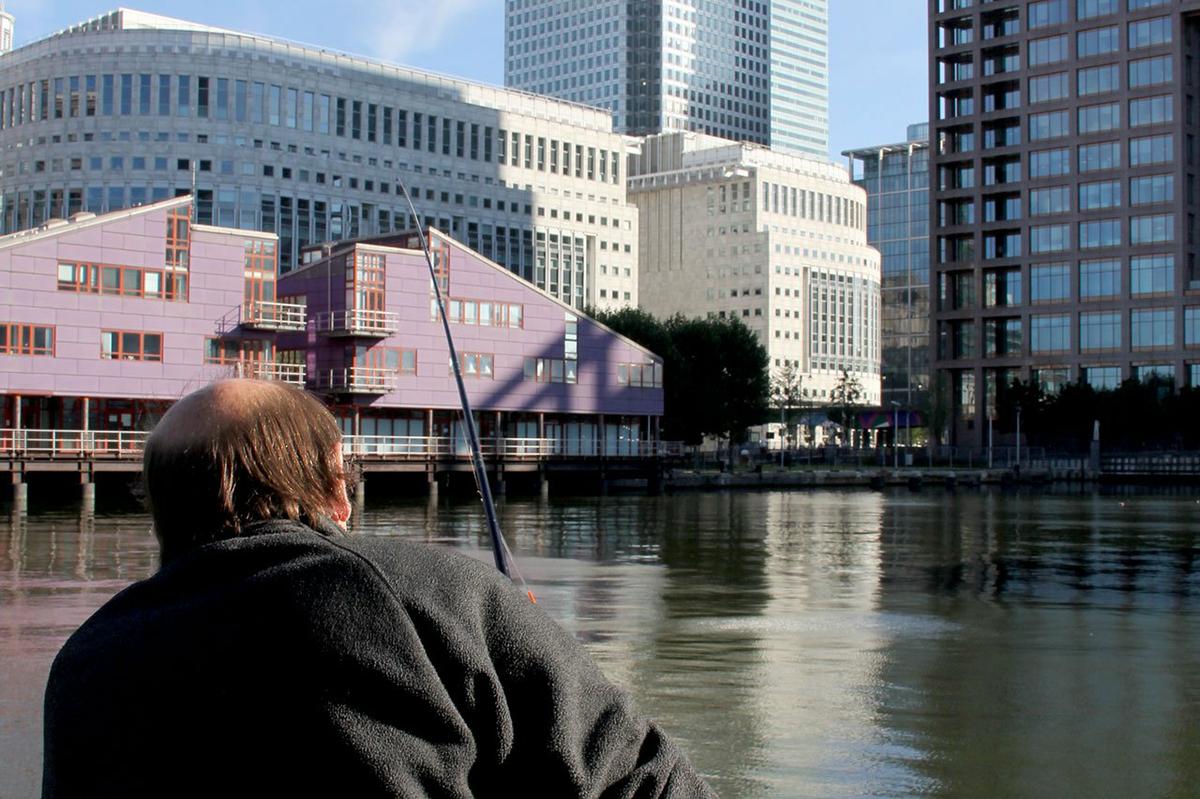 Canary Wharf, zona residencial de Londres junto al rio Tamesis