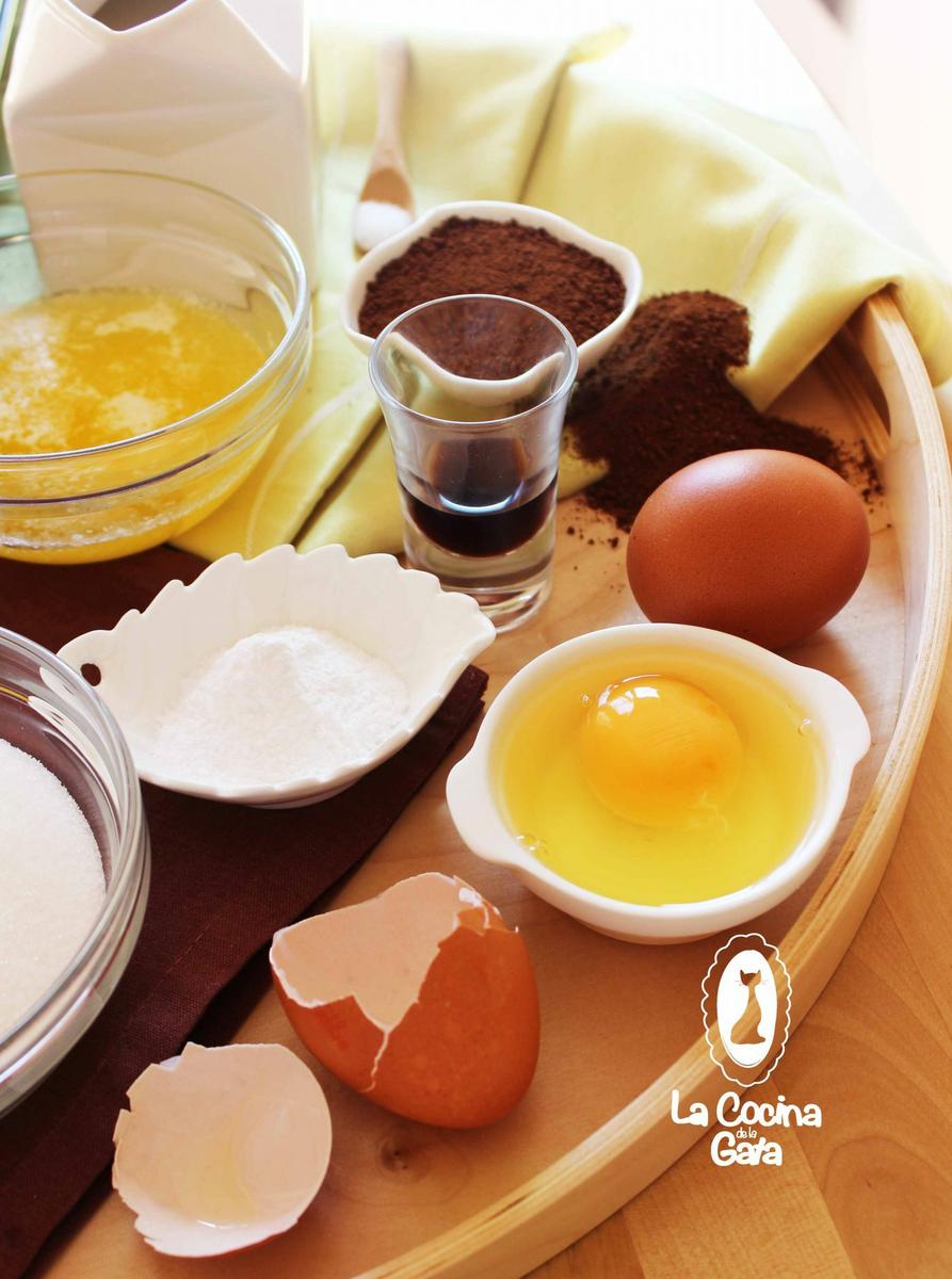 Ingredientes para los Cupcakes de Café