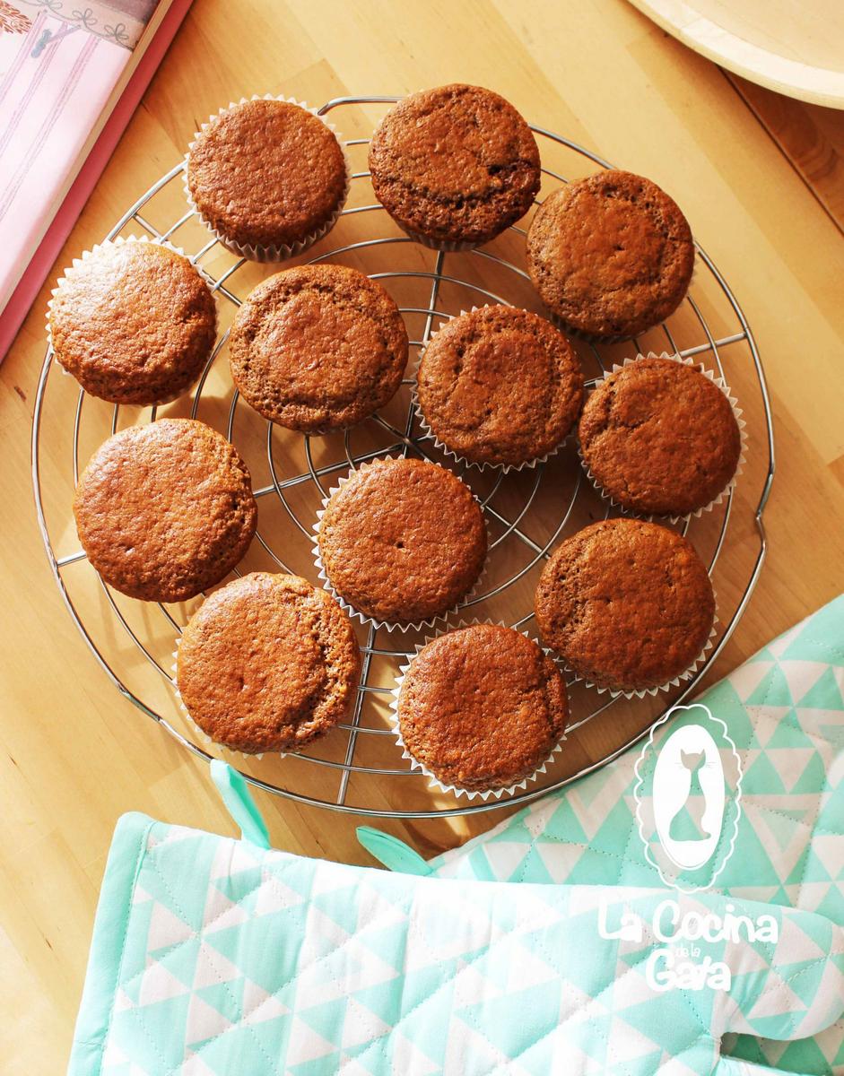 Cupcakes recien salidos del horno