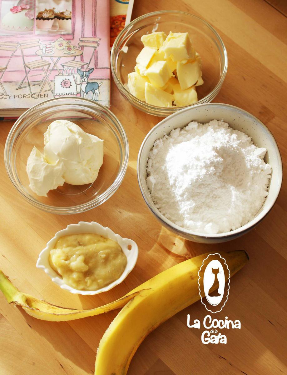 Ingredientes para la crema de Plátano