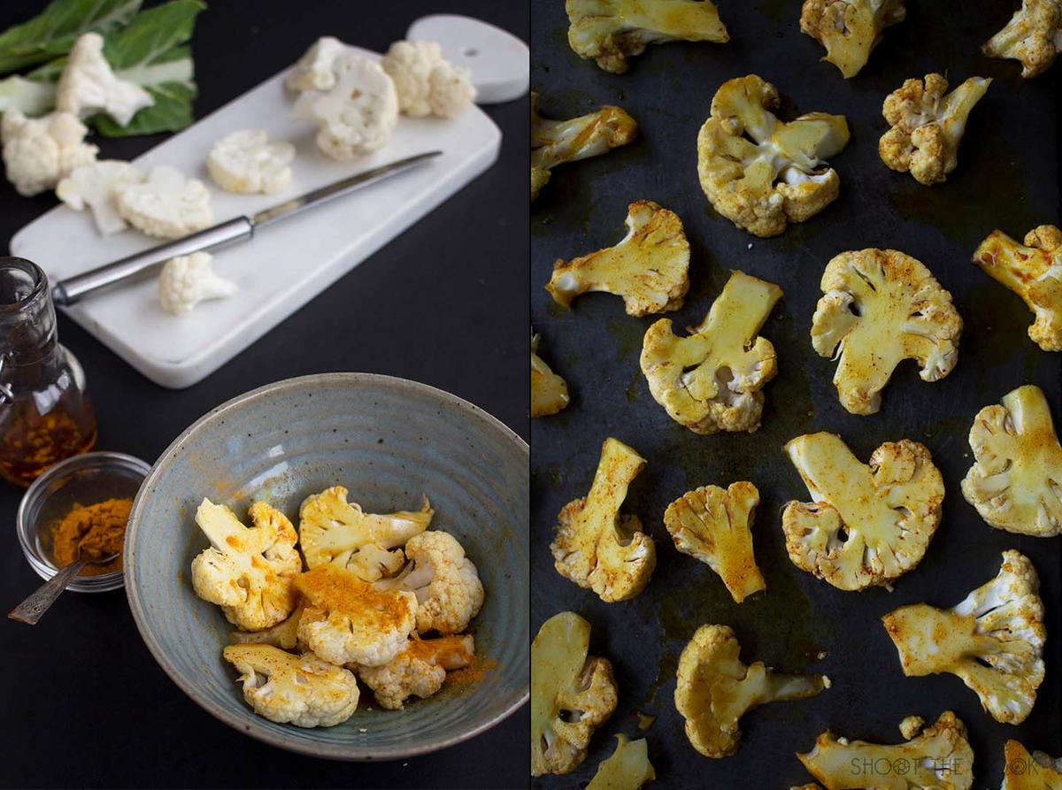 burrito explosivo de pollo y coliflor