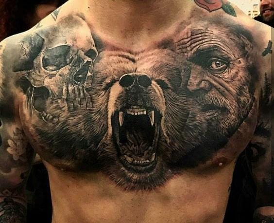 diseños para tatuar en el pecho en hombres 1 - +80 Tatuajes para hombres ideas y diseños populares en 2017