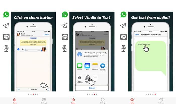imagen Audio to Text for WhatsApp para iPhone