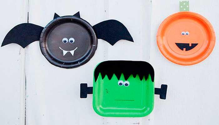 HALLOWEEN,-CATRINAS,-BRUJAS,-FANTASMAS,-platos-murcielago,-calabaza,-frankestein