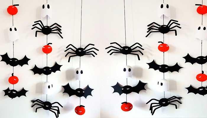 HALLOWEEN,-CATRINAS,-BRUJAS,-FANTASMAS,-bolas-de-navidad-pintadas-forma-de-murcielago,-calabaza,-aranias