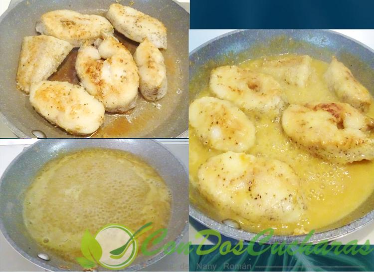 Merluza en salsa agridulce