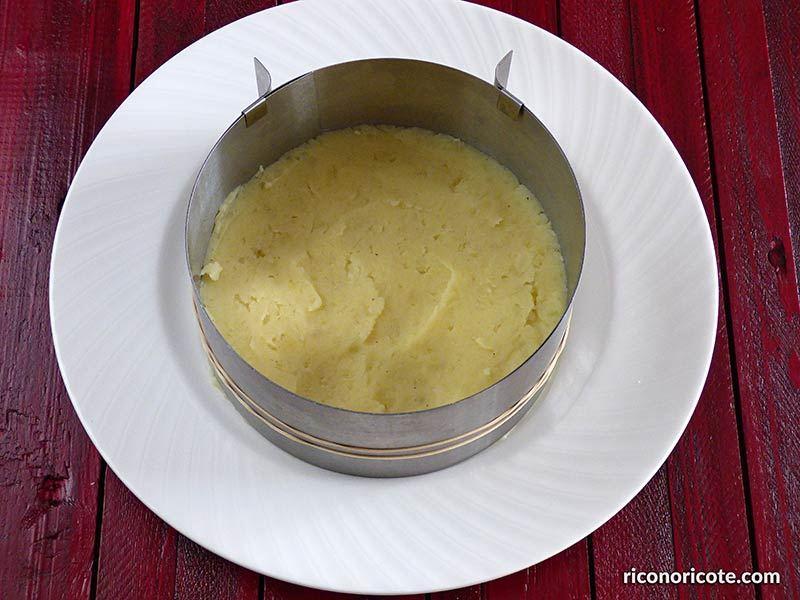 Pastel frío de marisco