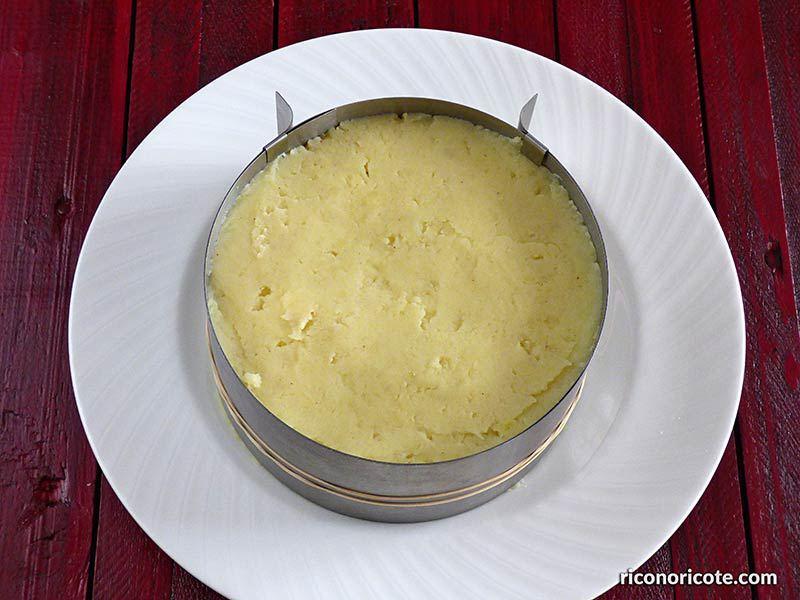 Pastel frío de marisco