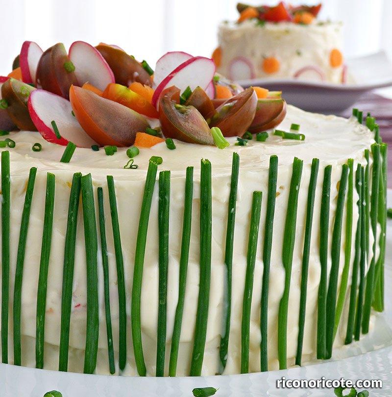 Pastel frío de marisco