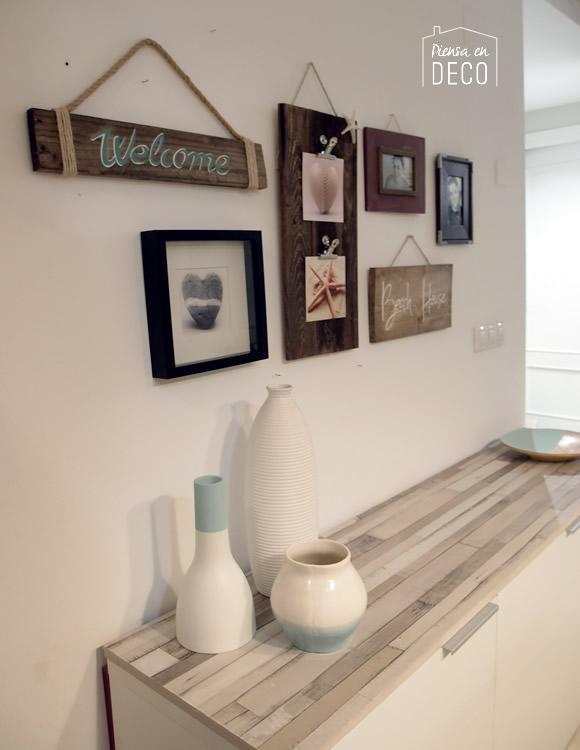 portafotos, con pinzas de oficina