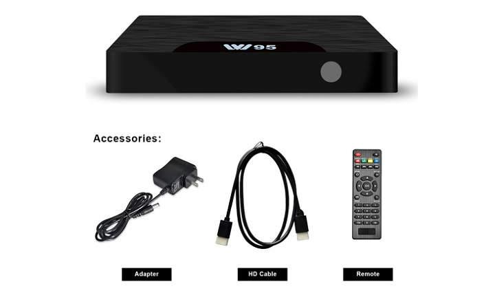W95 TV Box Android 7.1 16GB ROM 2GB RAM HEVC H.265 y VP9 HDR10 CPU Amlogic S905W Quad core de 64 bits especificaciones precio y opinion TV Box barata