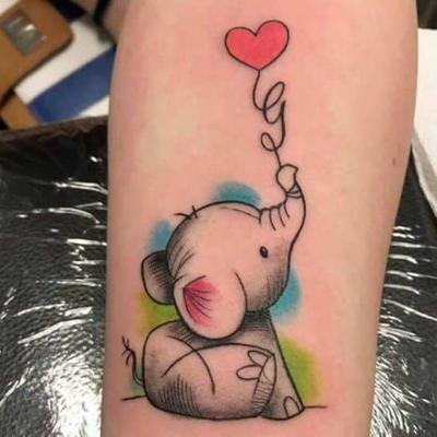 tatuajes de elefantes a color mujeres 4 - +40 Tatuajes de elefantes, significados - dise&ntilde;os en hombres y mujeres