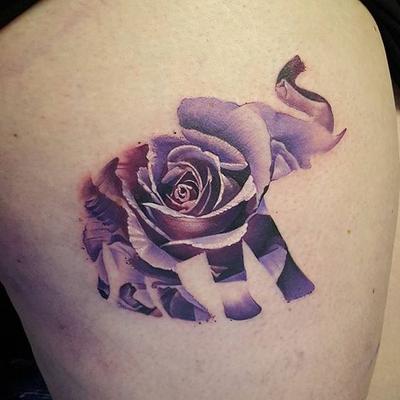 tatuajes de elefantes a color mujeres 6 - +40 Tatuajes de elefantes, significados - dise&ntilde;os en hombres y mujeres