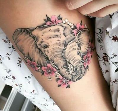 tatuajes de elefantes a color mujeres 3 - +40 Tatuajes de elefantes, significados - dise&ntilde;os en hombres y mujeres