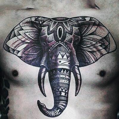 hombres tattoo elefante 5 - +40 Tatuajes de elefantes, significados - dise&ntilde;os en hombres y mujeres