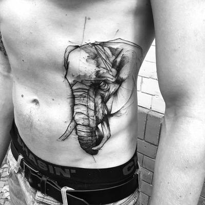 hombres tattoo elefante 4 - +40 Tatuajes de elefantes, significados - dise&ntilde;os en hombres y mujeres