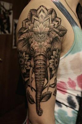 hombres tattoo elefante 3 - +40 Tatuajes de elefantes, significados - dise&ntilde;os en hombres y mujeres