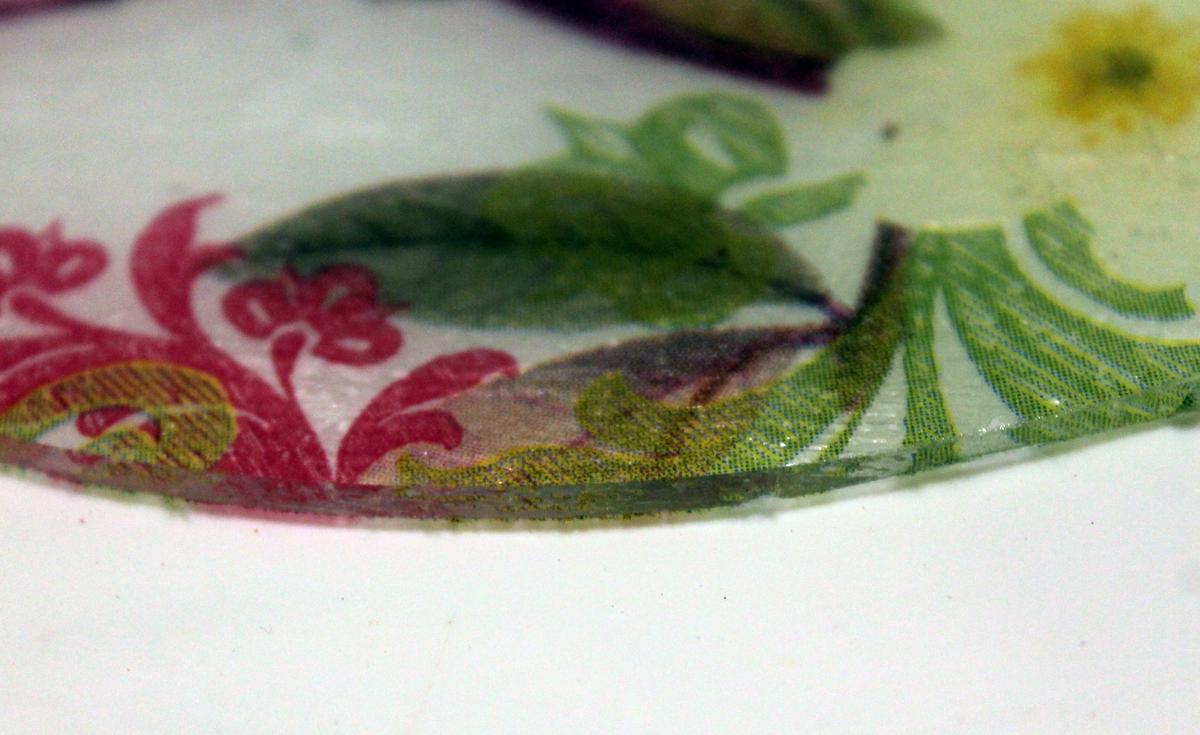 decoupage sobre vidrio