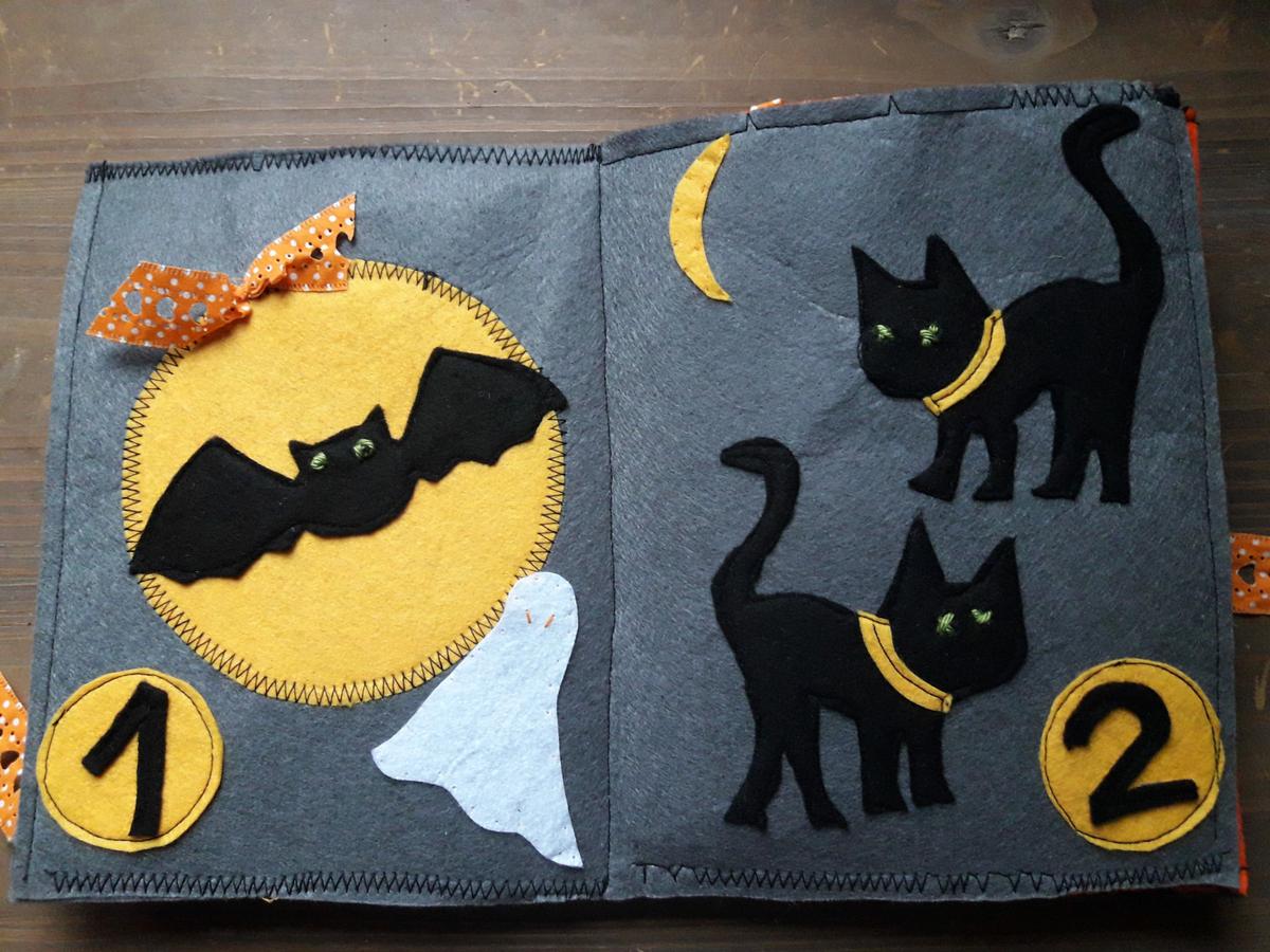 Quiet book casero:ideas para halloween