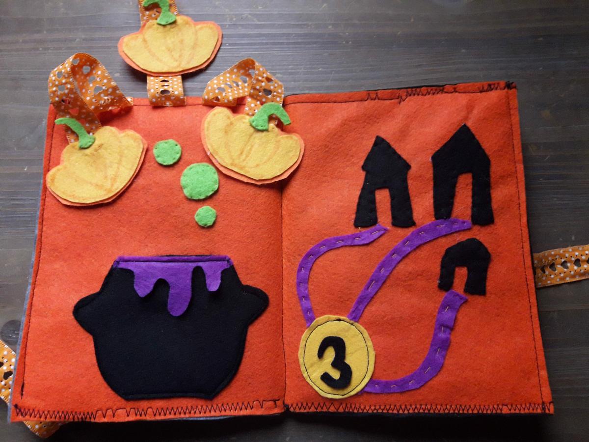 Quiet book casero:ideas para halloween
