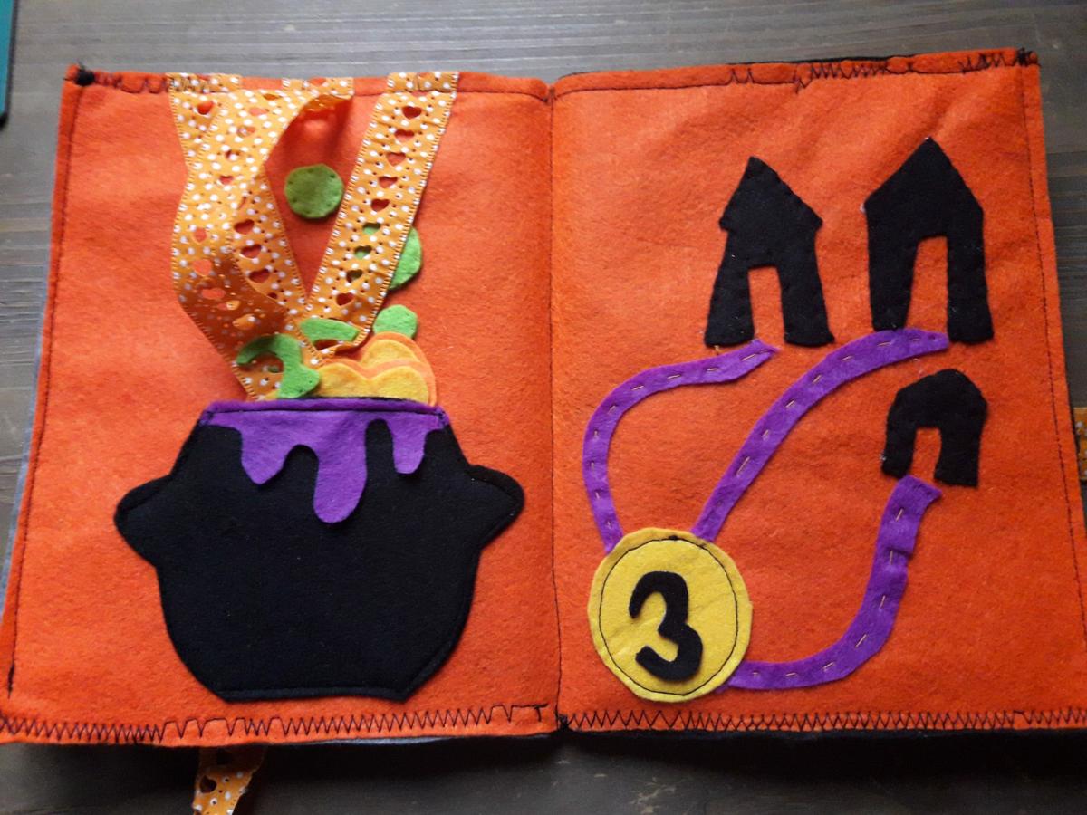 Quiet book casero:ideas para halloween