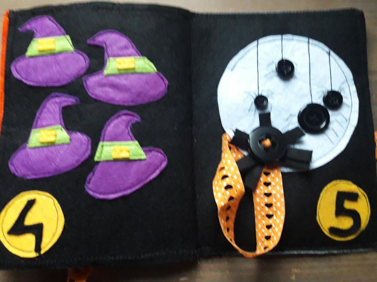 Quiet book casero:ideas para halloween