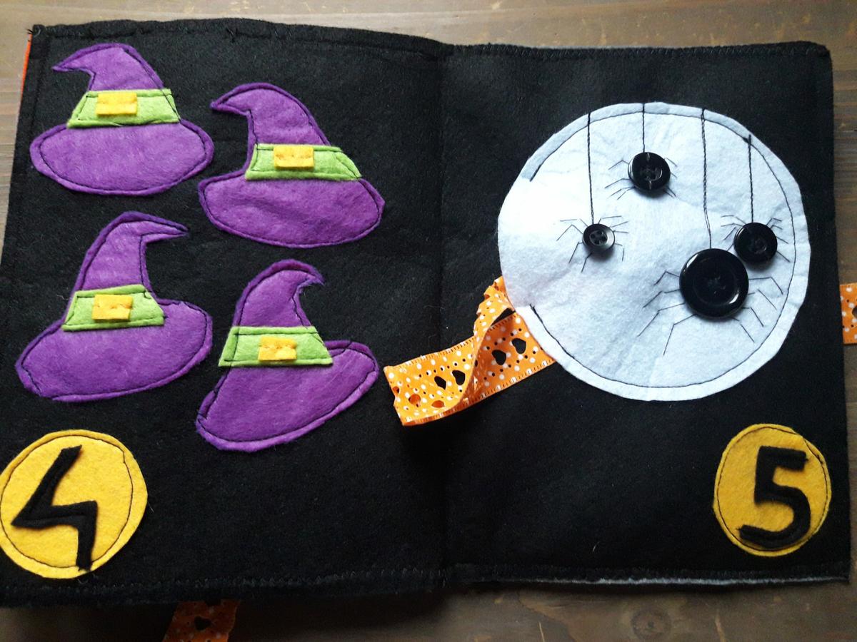 Quiet book casero:ideas para halloween