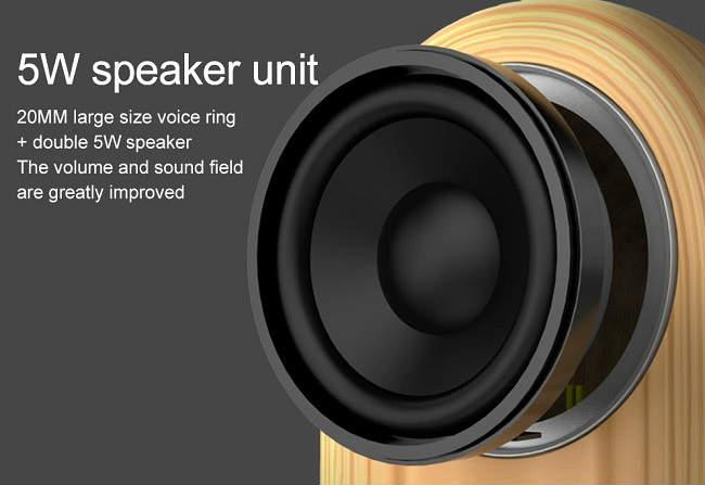 altavoces bluetooth 4.2 con acabado retro de madera e iman magnetico para ponerlos boca abajo o en vertical en superficies metálicas potencia de 5W analisis especificaciones precio y opinión