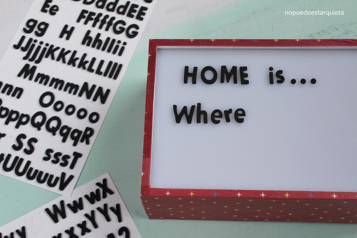 Cartel luminoso Wemakediy Diy Manualidades Hazlo tú mismo