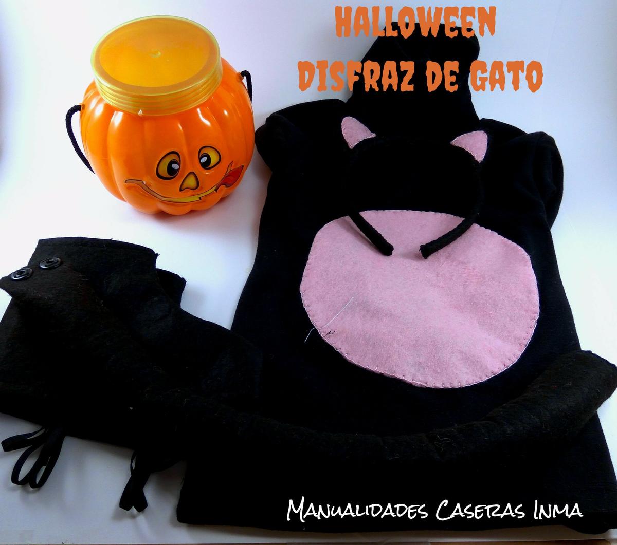 Manualidades Caseras Inma_ Halloween_Disfraz de Gato Negro 