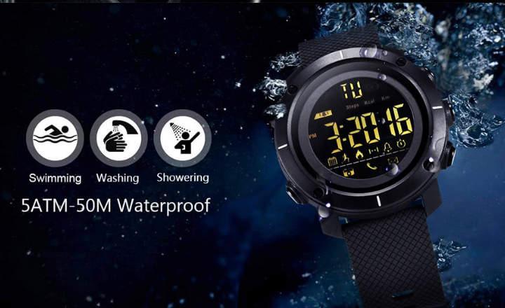 LEMFO LF19 smartwatch deportivo sumergible 50 metros medidor de calorias podometro a pilas