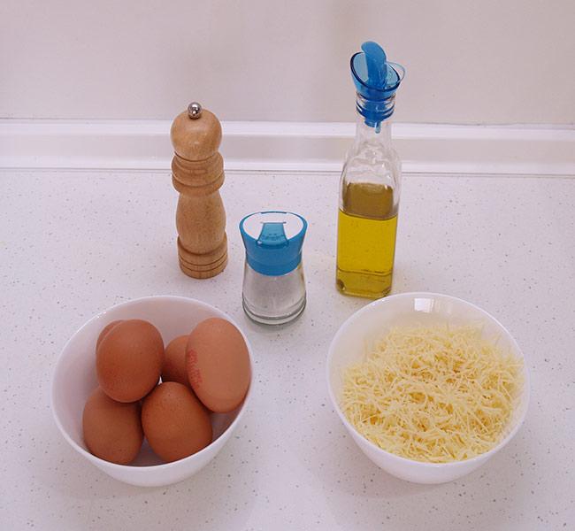 Tortilla soufflé con queso