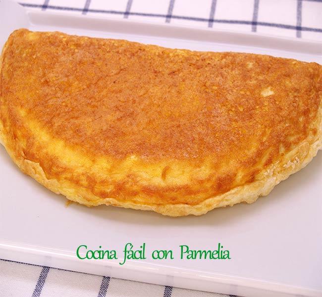 Tortilla soufflé con queso