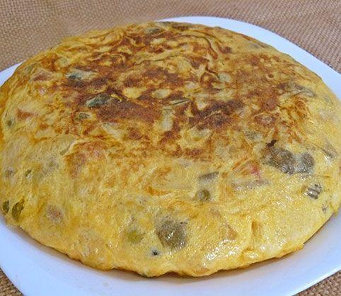 Tortilla soufflé con queso