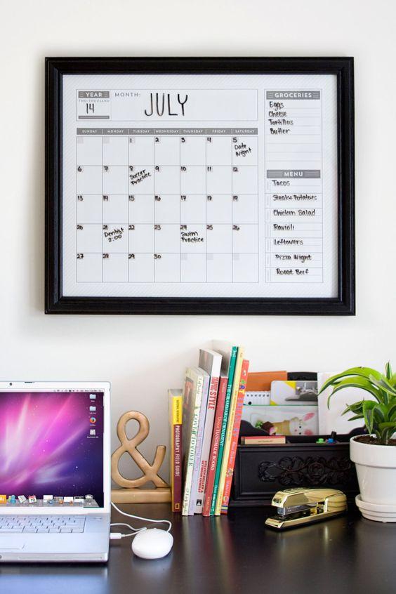 calendario diy marco de fotos