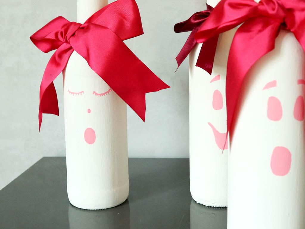 botellas de vidrio decoradas