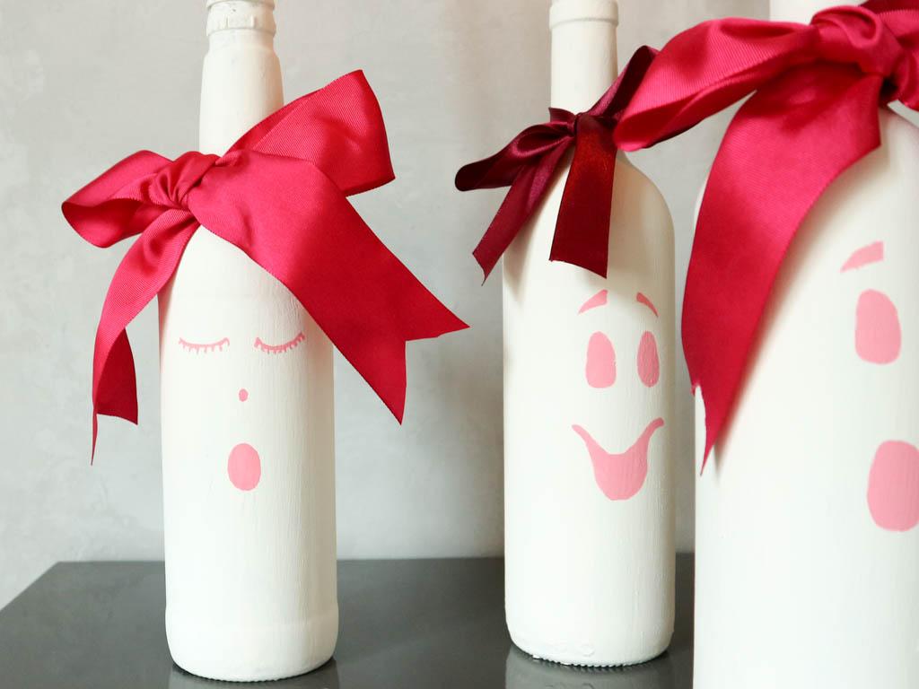 botellas de vidrio recicladas