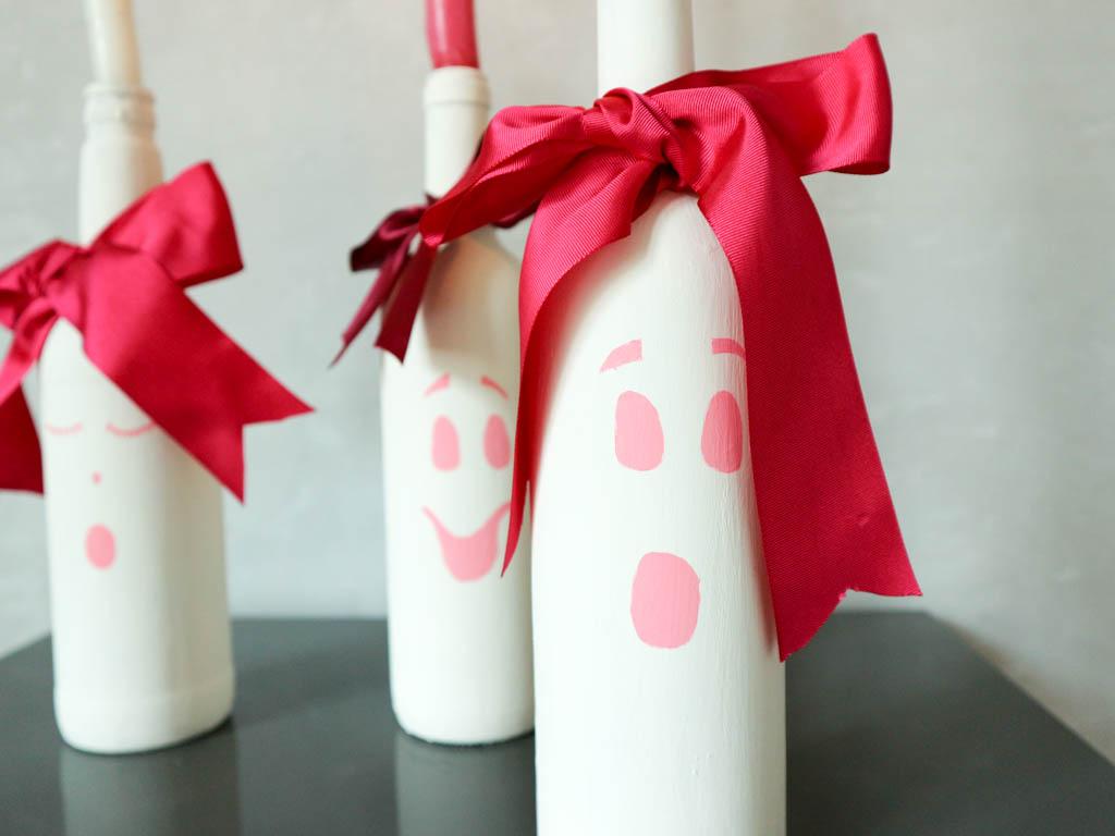 botellas de vidrio recicladas para halloween