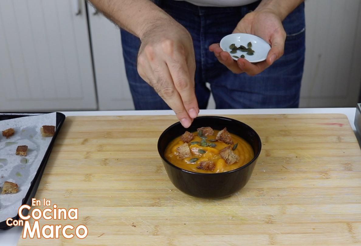 como hacer crema de calabaza