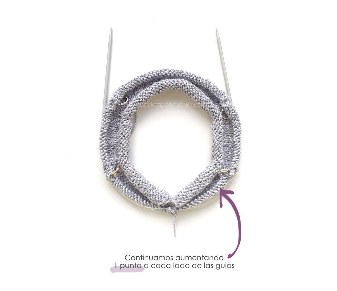 Jersey de punto con volantes de bebé tejido a dos agujas - Patrón y tutorial DIY