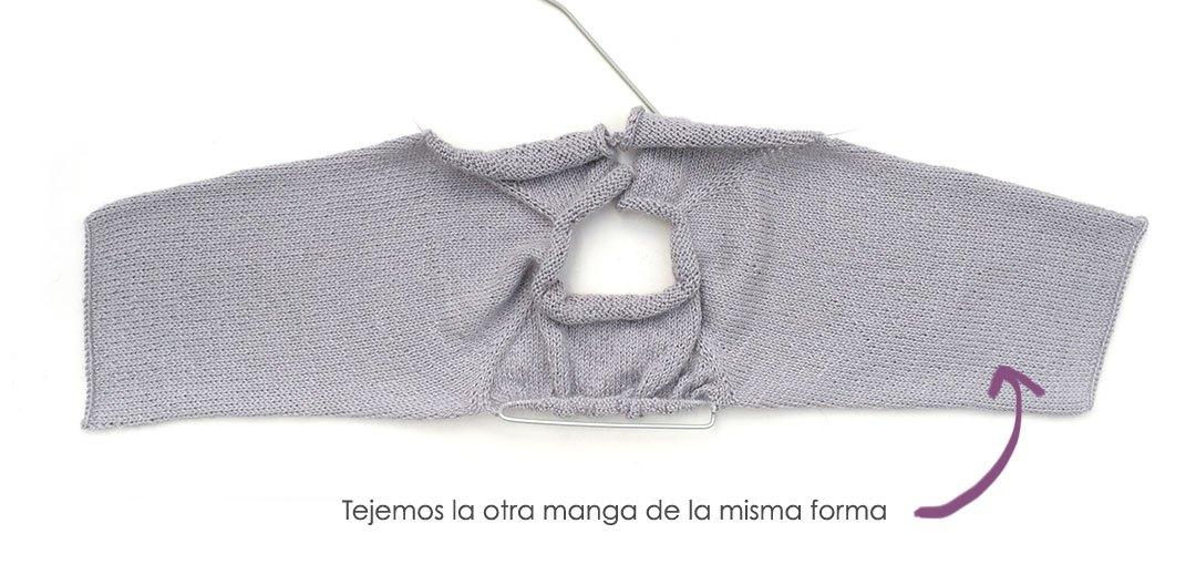 Jersey de punto con volantes de bebé tejido a dos agujas - Patrón y tutorial DIY