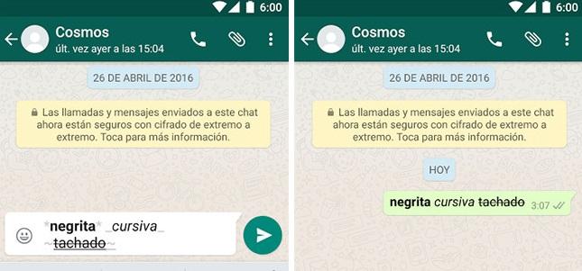 formato texto whatsapp