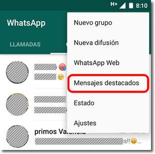 mensajes destacados whatsapp