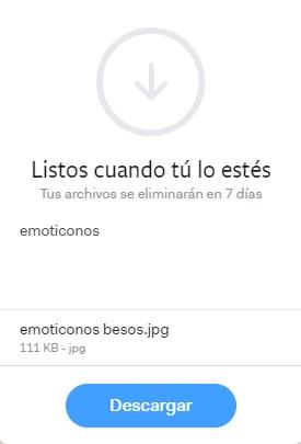archivo descargado wetransfer
