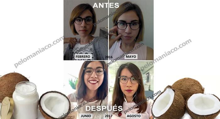 aceite de coco virgen para hacer crecer el cabello