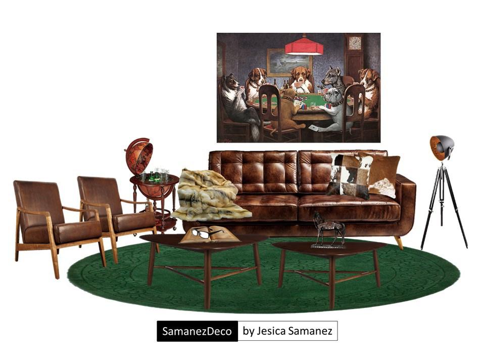 Una sala invernal también puede tener color. SamanezDeco.