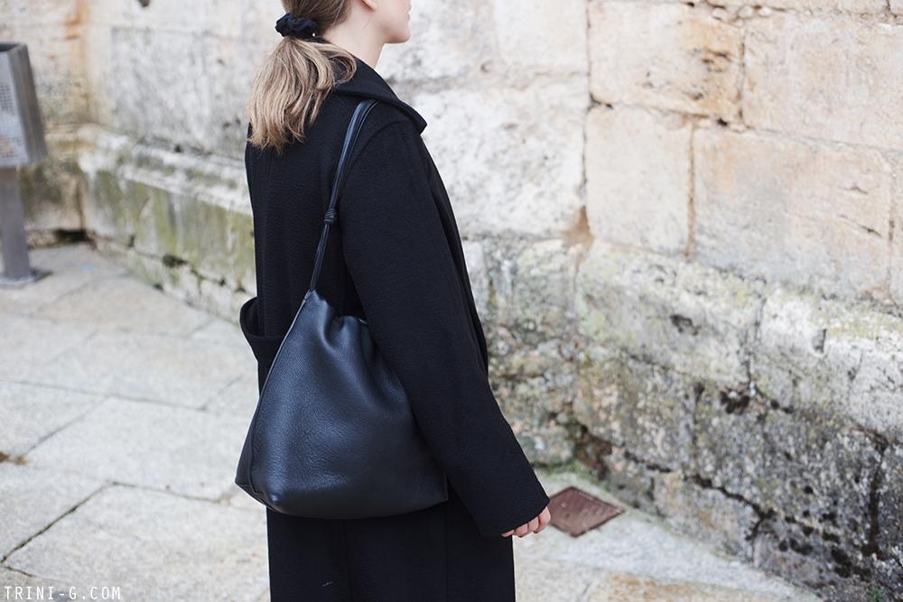 Trini | MaxMara Manuela coat The Row bag Céline Bam Bam ankle boots