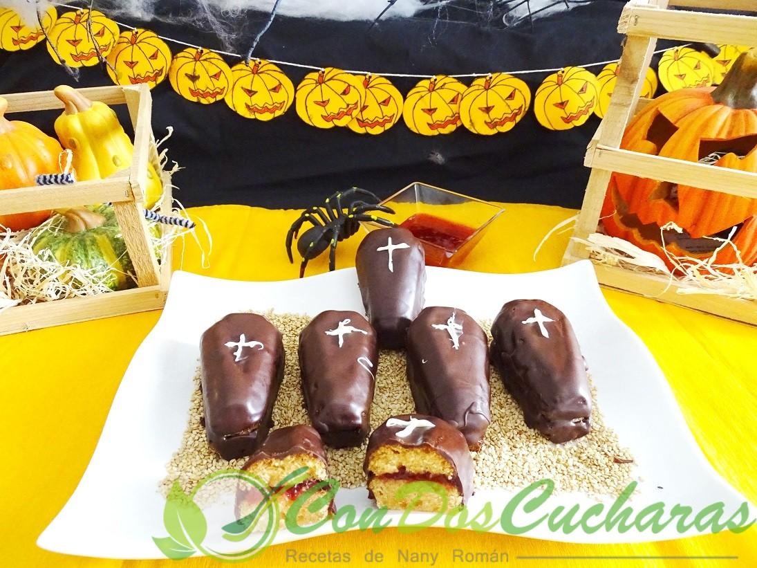 Bizcocho de harina de maíz para Hallowen 