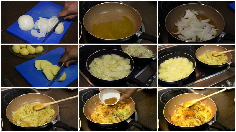 Tortilla de patata con cebolla caramelizada y queso de cabra | Cocina