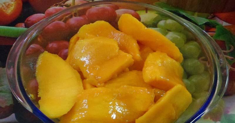 Rodajas de Mango en almíbar